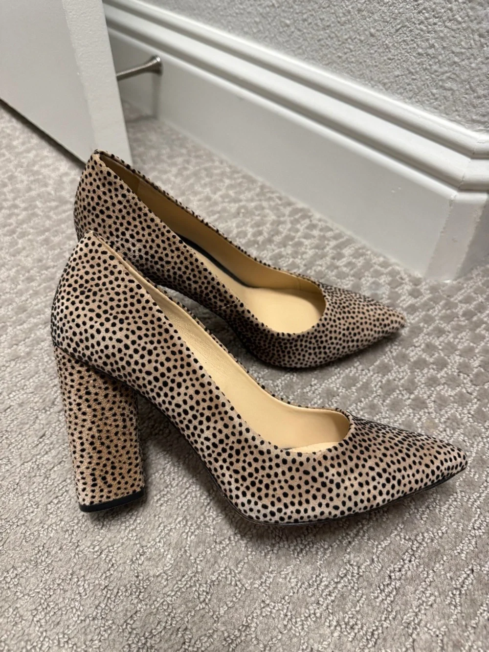 GIANNI BINI Printed Block Heel Pumps